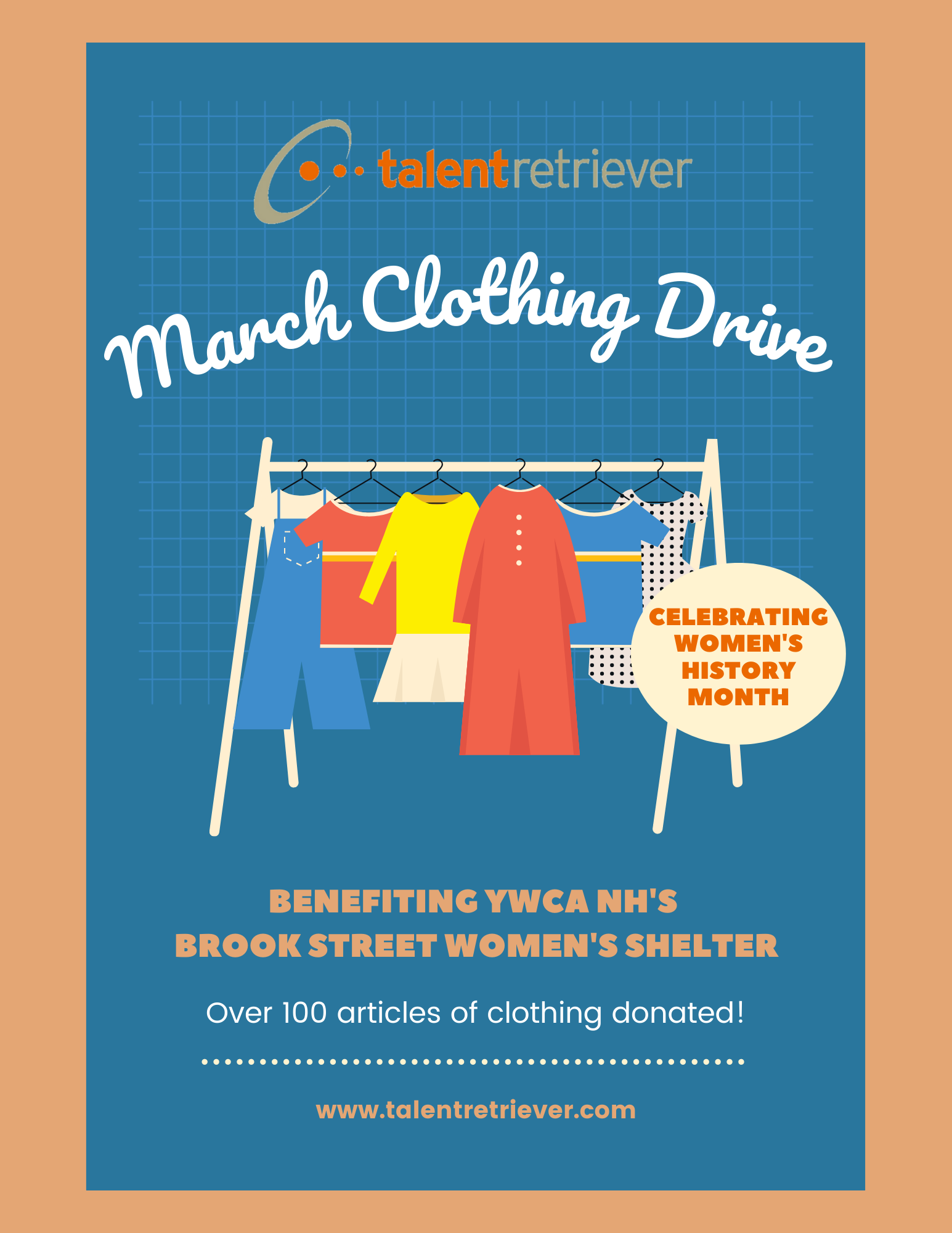 Talent Retriever Hosts a Clothing Drive; Celebrating Women’s History Month